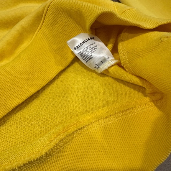 Balenciaga Yellow Hoodie - Picture 5 of 6
